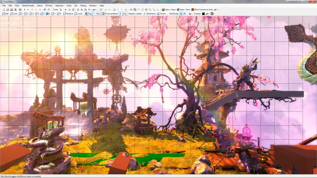 A screenshot of Frozenbyte's in-house editor